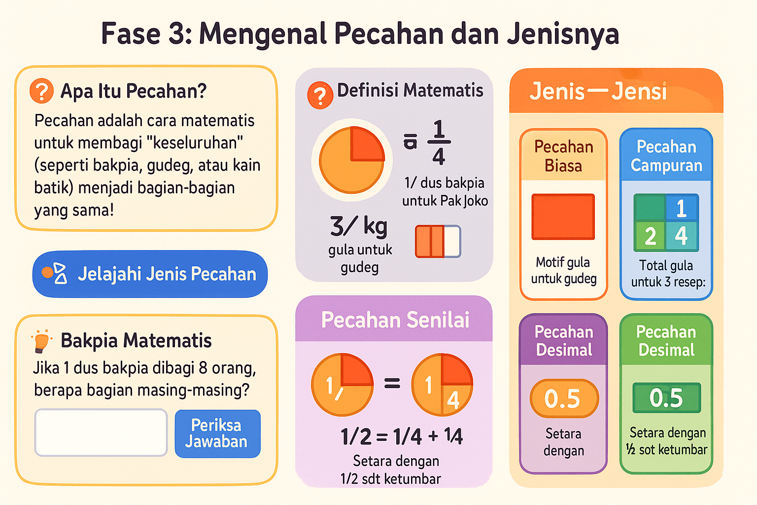 Jenis-Jenis Pecahan