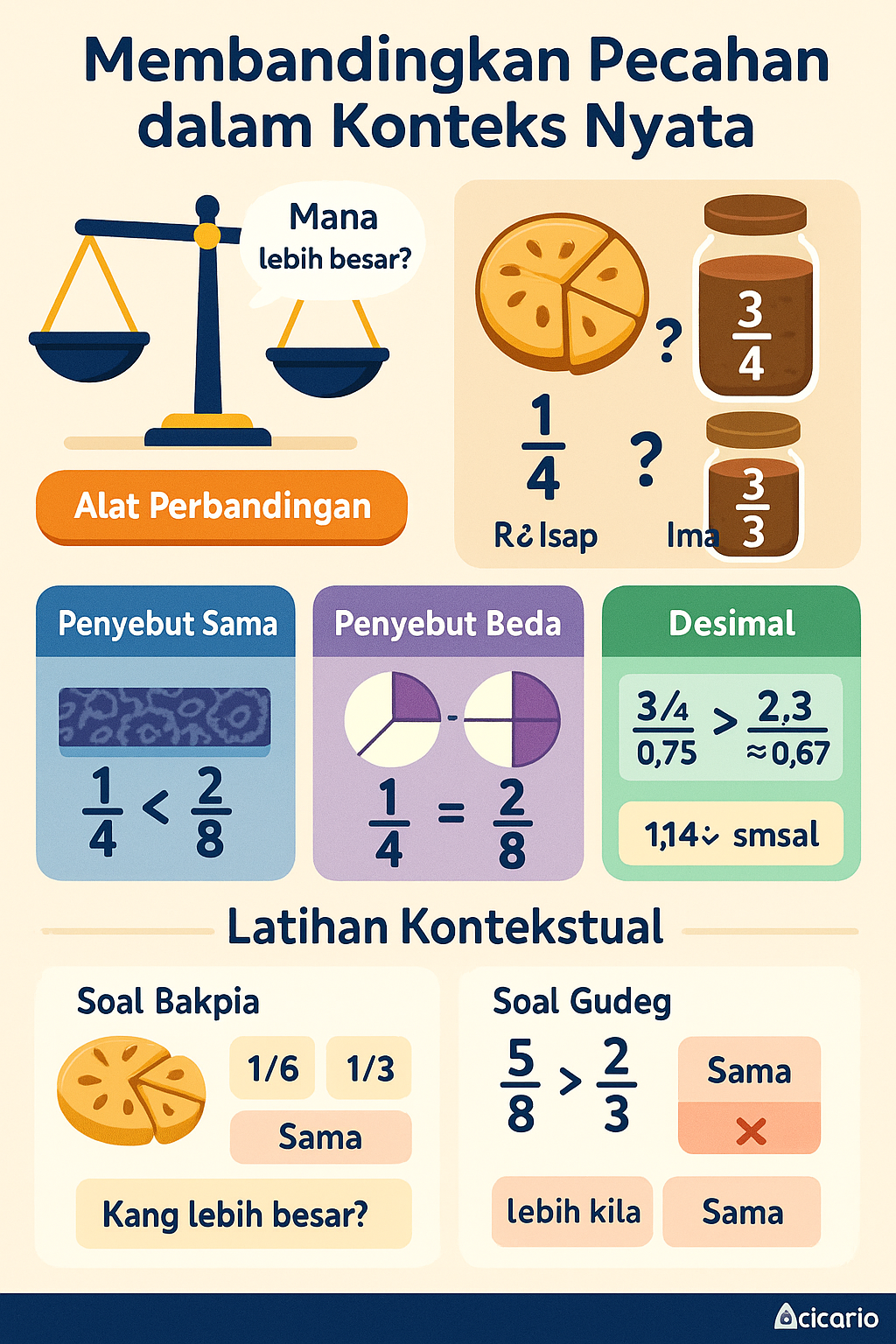 Perbandingan Pecahan