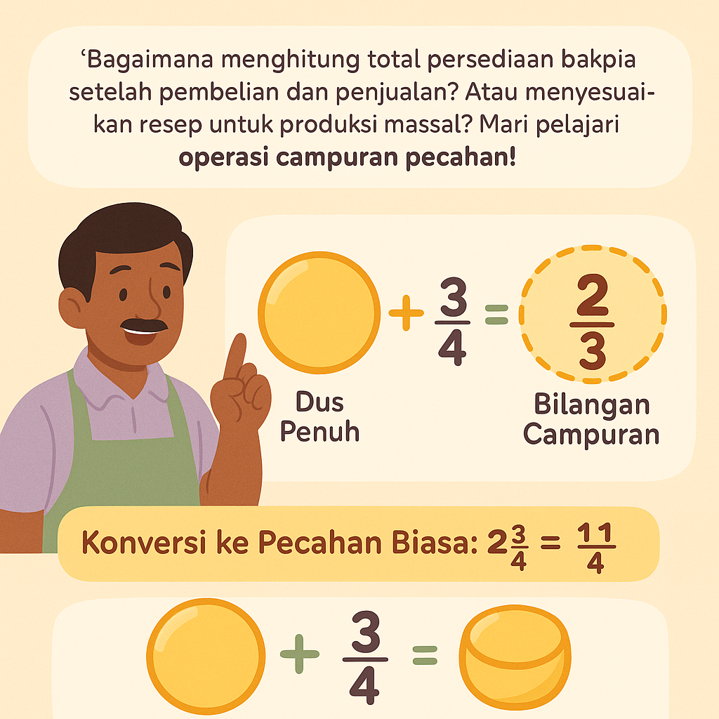 Operasi Campuran Pecahan
