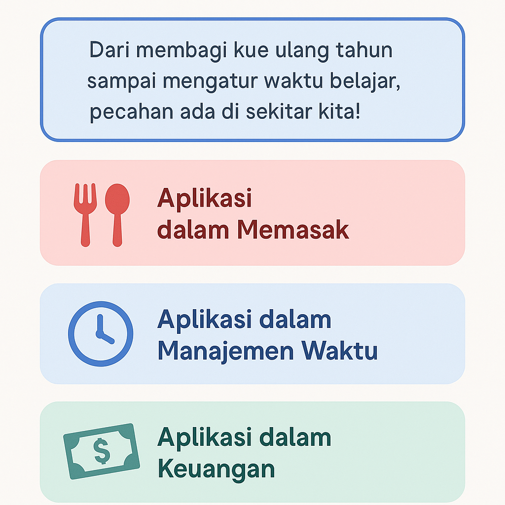 Penerapan Pecahan
